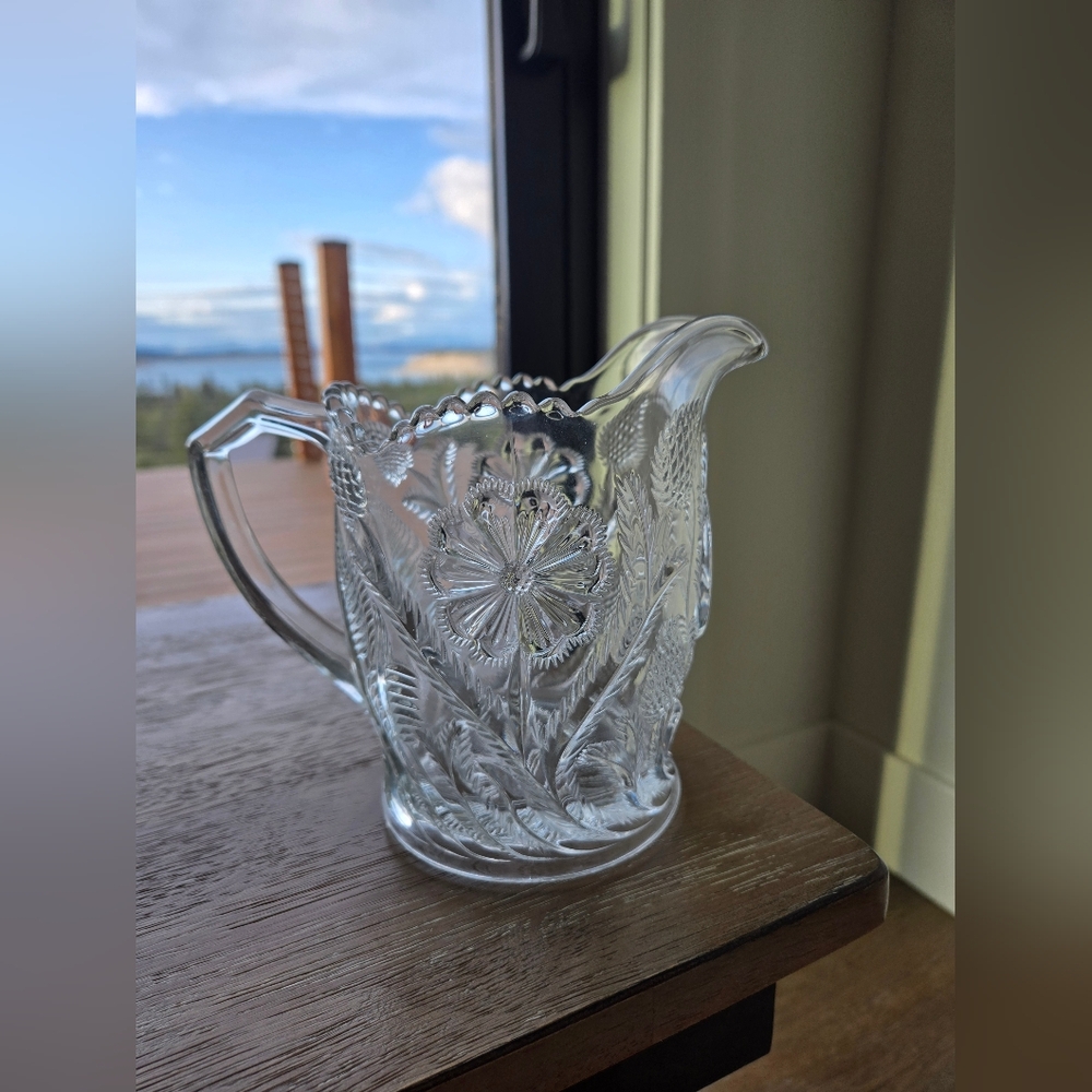1912 Thistle Glass Pitcher